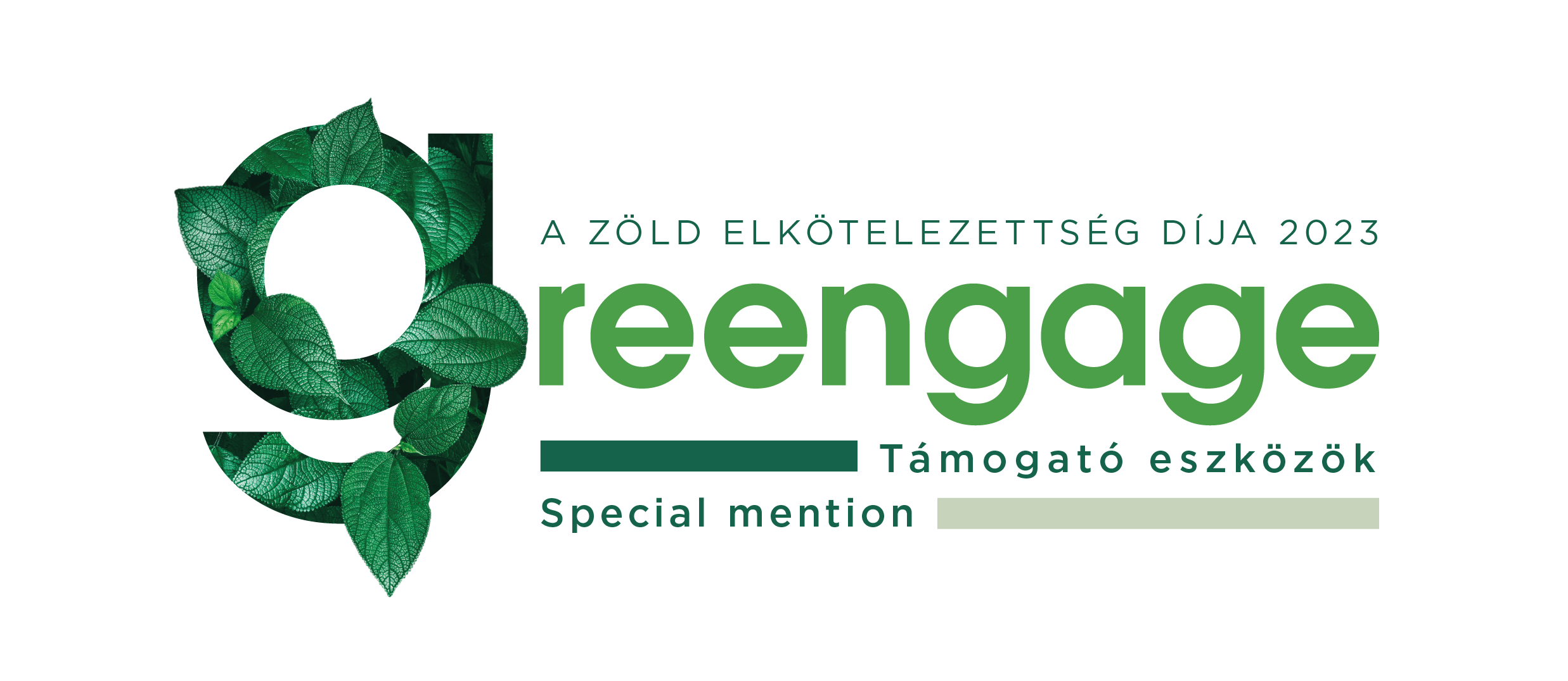 Greengage - A zöld elkötelezettség díja 2023